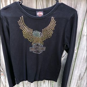 Harley Davidson 3/4 length sleeves